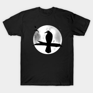 Full Moon Crow T-Shirt